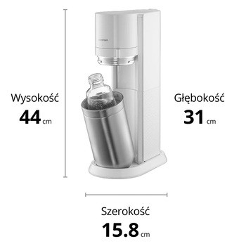 SodaStream, Saturator Duo, biały, 60L