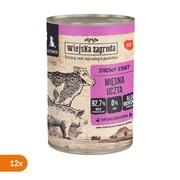 Zestaw 12 x Wiejska Zagroda Mięsna Uczta, mokra karma dla szczeniaka, 400 g