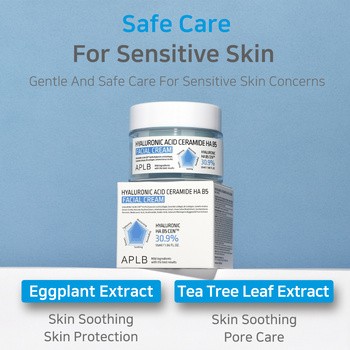 APLB Hyaluronic Acid Ceramide HA B5, krem nawilżający do twarzy z kwasem hialuronowym, ceramidami i witaminą B5, 55 ml