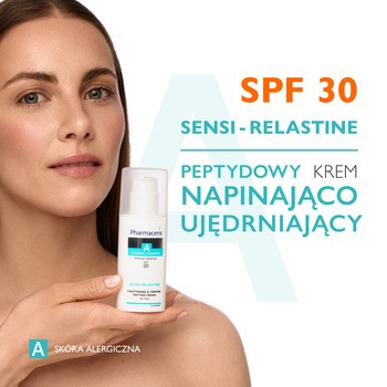 Pharmaceris A Sensi-Relastine, peptydowy krem napinająco-ujędrniający, SPF 30, 50 ml
