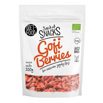 Diet-Food, Sack of Snacks, Bio Jagody Goji, 200 g