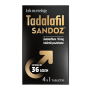 Tadalafil Sandoz, 10 mg, tabletki powlekane, 4 szt.
