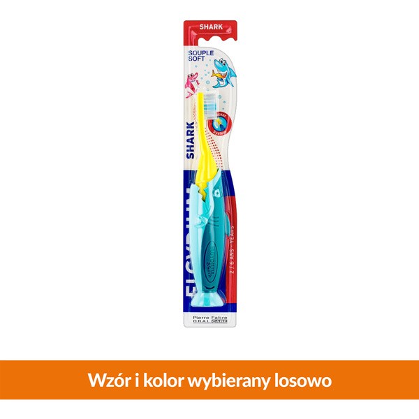 Szczoteczka do zębów Pocket Kids Shark 2-6 lat [Elgydium] - Elgydium