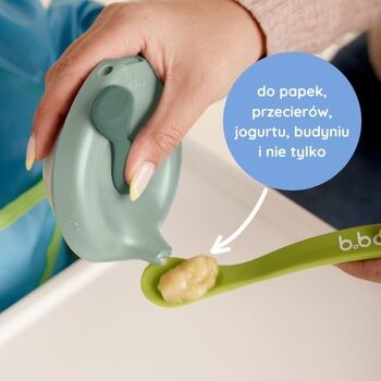 B.BOX, fill + feed, silikonowa miseczka z pokrywką do karmienia dla niemowląt i dzieci, kolor różowy, 110 ml