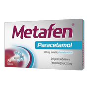 Metafen Paracetamol, 500 mg, tabletki, 20 szt.