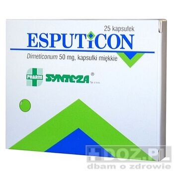Esputicon, kapsułki, 50 mg, 25 szt