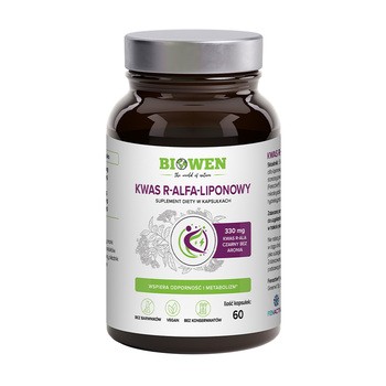 Biowen Kwas alfa-liponowy R-ALA, kapsułki, 60 szt.