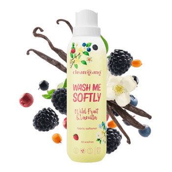 Cleangang Wash Me Softly, płyn do płukania tkanin, owoce leśne & wanilia, 1 l