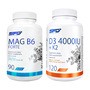 Zestaw SFD D3 4000IU + K2 + MagB6 Forte