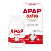 alt Apap Extra, 500 mg + 65 mg, tabletki powlekane, 50 szt. (butelka)