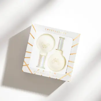 Crystallove, szklane bańki do masażu twarzy, szyi i dekoltu, 2 szt.