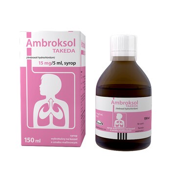 Ambroksol Takeda, (15 mg / 5 ml), syrop bez cukru, 150 ml