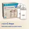 Canpol Babies Natural Shape, butelki ze smoczkiem dwustrefowym, 150 ml, przepływ wolny, 2 szt.