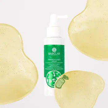 BasicLab Trichologis, seboregulujące serum do tłustej i wrażliwej skóry głowy, 100 ml