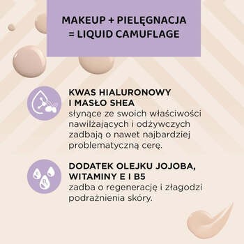Eveline Liquid Camouflage, wodoodporny korektor kamuflujący z kwasem hialuronowym, 04, 7 ml