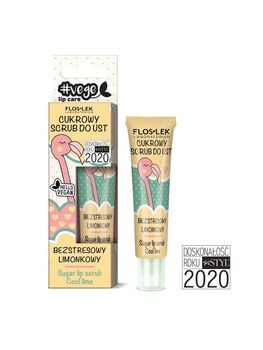 Flos-Lek, Vege Lip Care, Cukrowy scrub do ust, bezstresowy limonkowy, 14 g