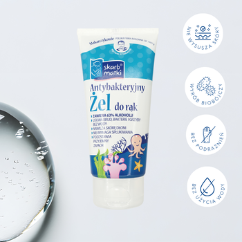 Skarb Matki, antybakteryjny żel do rąk, 80 ml