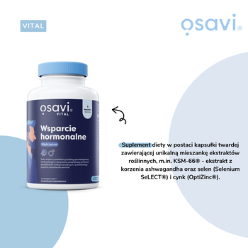 Osavi Wsparcie Hormonalne Mężczyzna, kapsułki, 60 szt.