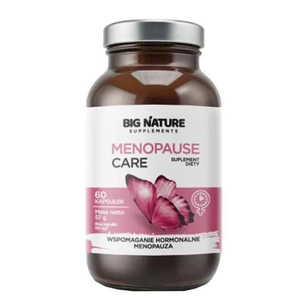 Комплекс при менопаузе Big Nature Menopause Care, клевер красный и витамин D3, 60 мягких капсул