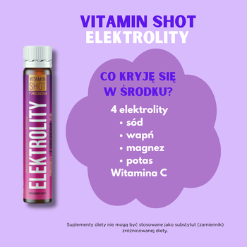 Triggy VitaminShot Elektrolity, płyn w ampułce, smak pomarańczowy, 25 ml x 1 szt.