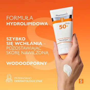 Pharmaceris S, barierowy balsam ochronny do ciała SPF 50+, 150 ml