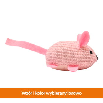 Duvoplus Cat Toy, pluszowa myszka z kocimiętką mix, 1 szt.