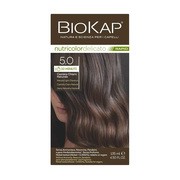 Biokap Nutricolor Delicato Rapid, farba do włosów 5.0 jasny naturalny kasztan, 135 ml