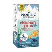Nordic Naturals Children's DHA Xtra 636 mg Berry Punch, kapsułki, 90 szt.        