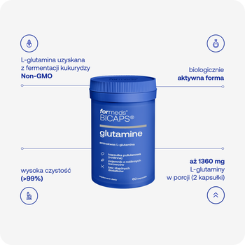Formeds Bicaps glutamine, kapsułki, 60 szt.