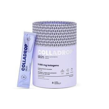 Colladrop Skin, Kolagen 5000 mg, saszetki z proszkiem, smak truskawkowy, 30 szt.