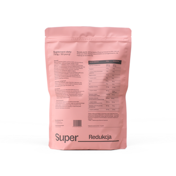 SuperPauza Białko roślinne Super redukcja, proszek, smak truskawkowy, 750 g