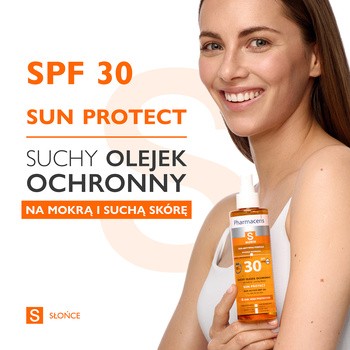 Pharmaceris S, suchy olejek ochronny do ciała, SPF 30, 200 ml