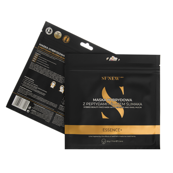 SunewMed+ Essence+, maska hybrydowa z peptydami i śluzem ślimaka, 28 g