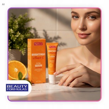 Beauty Formulas, Rozjaśniające serum do twarzy z witaminą C, 30 ml