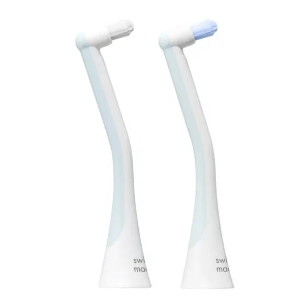 Сменные насадки Curaprox Hydrosonic Pro Single для звуковой щётки, белая и синяя, 2 шт