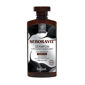 Farmona Seboravit, szampon z wyciągiem z czarnej rzepy do włosów tłustych, 330 ml