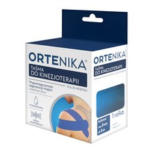Ortenika, taśma do kinezjoterapii, 5 cm x 5 m, niebieska, 1 rolka
