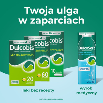 DulcoSoft w płynie, roztwór doustny na zaparcia, 250 ml