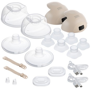 Canpol Babies SmartSense, podwójny, inteligentny laktator muszlowy, 2 szt.