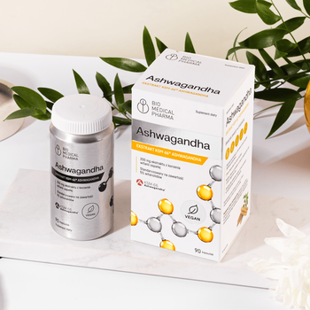 Bio Medical Pharma Ashwagandha, kapsułki twarde, 90 szt.