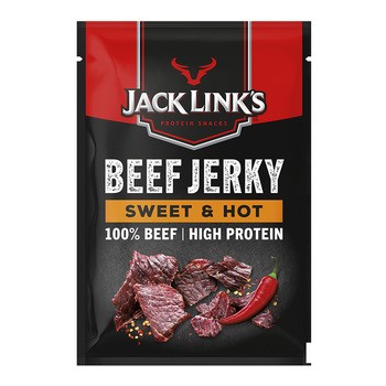 Jack Link’s Beef Jerky, sweet & hot, suszona i wędzona wołowina w kawałkach, 60 g