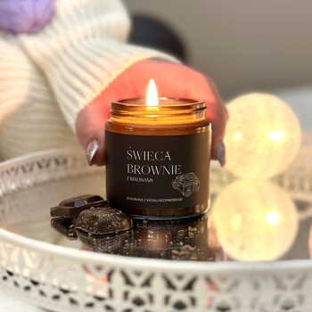 Mglife Natural Cosmetics, świeca Brownie z malinami, 120 ml