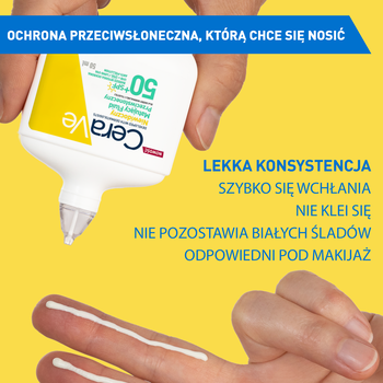 CeraVe, niewidoczny, matujący fluid SPF50+, 50 ml