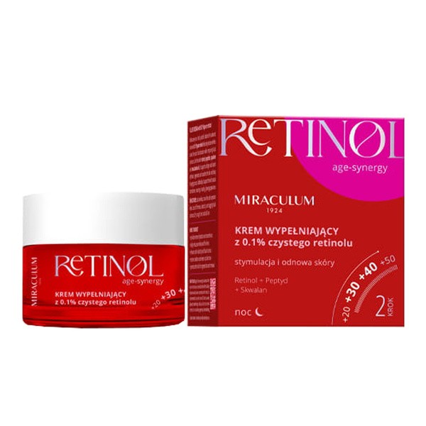 Miraculum Miraculum Retinol Age-Synergy, Gesichtscreme z 0,1% Retinol, für die Nacht, 50 ml — Inhaltsstoffe und Bewertung