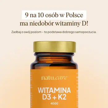 Natu Care Witamina D3+K2, kapsułki, 60 szt.