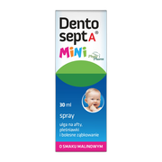 Dentosept A Mini, spray, ulga na afty, pleśniawki i bolesne ząbkowanie, 30 ml