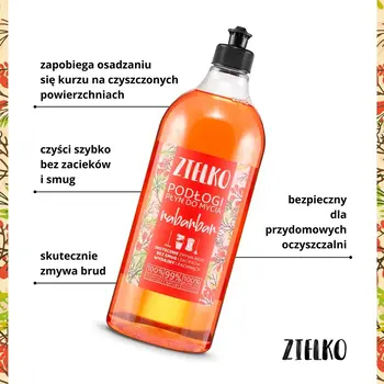 Zielko, Płyn do mycia podłóg, rabarbar, 1000 ml