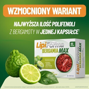 LipiForma Bergamia Max, kapsułki twarde, 60 szt.