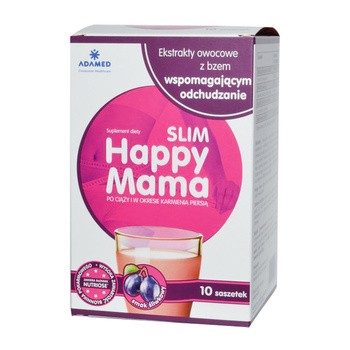Happy Mama Slim, proszek do stosowania doustnego, 10 saszetek