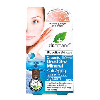 Dr Organic Dead Sea Minerals, serum anti-aging z minerałami z Morza Martwego i komórkami macierzystymi, 30 ml